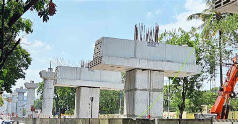 Pune News 622nd Pier Erected On Pune Metro Line 3 Hinjawadi