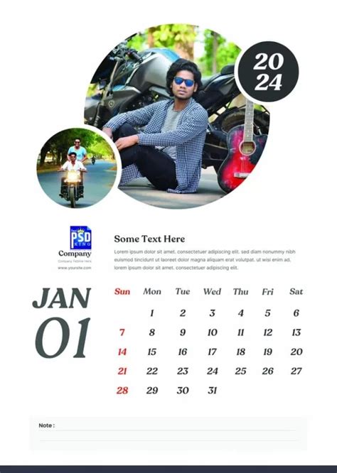 Psd King Calendar 2024 - Beret Julienne