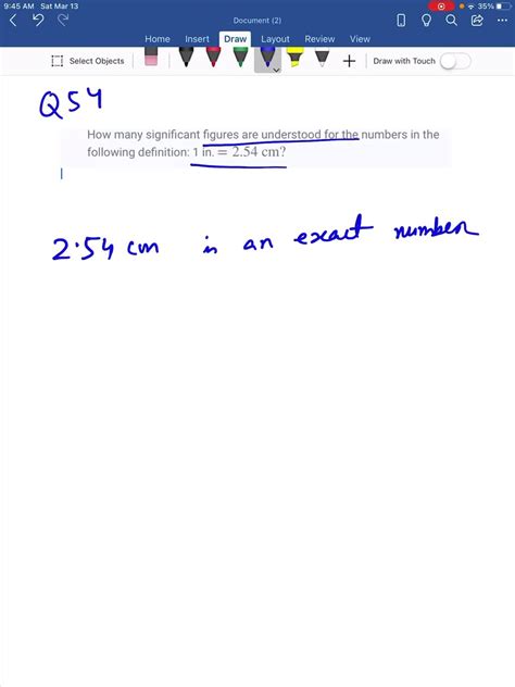 Solvedhow Many Significant Figures Are Understood For The Numbers In The Following Definition