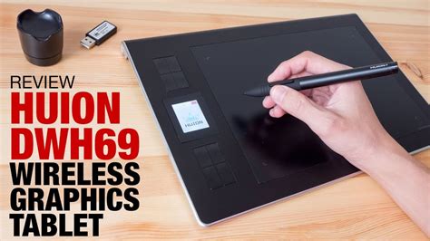 Review Huion DWH69 Wireless Graphics Tablet YouTube