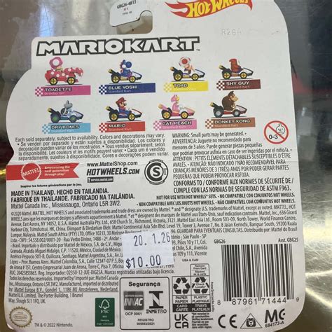 Hot Wheels Mariokart Mario Standard Kart S