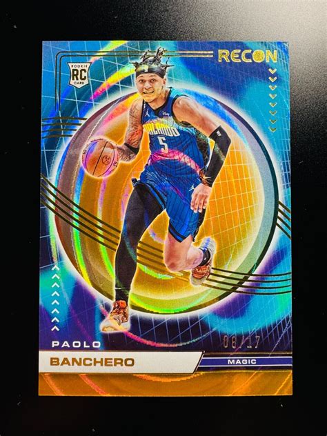 Paolo Banchero 2022 23 Panini Recon Holo Orange FOTL 17 RC SSP 201