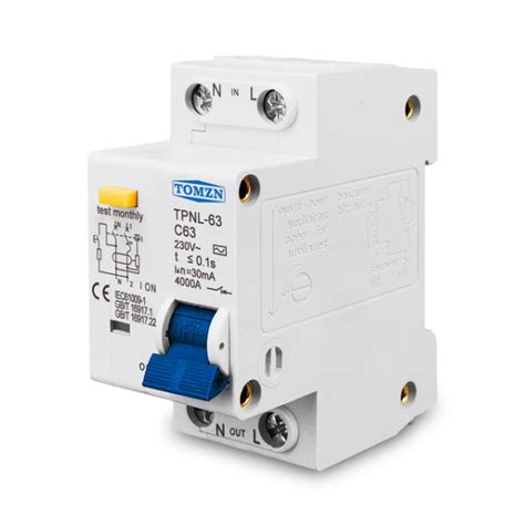 TOMZN TPNL 63A DPNL 230V 1P+N Интелигентен Прекъсвач RCBO MCB – SONOFF ...