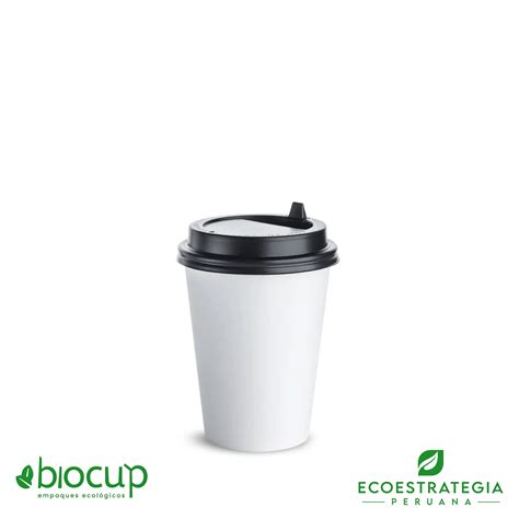 Biopaking Vasos De Polipapel De Oz Con Tapa