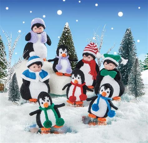 Playful Penguins And Pals Yarn Kit Cute Collection Of Penguins All