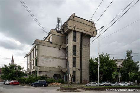 The Macedonian Post building in Tetovo, North Macedonia