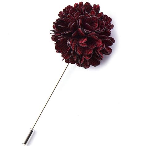 Jangslng Mens Suit Tuxedo Flower Lapel Stick Pin Brooch Wedding Party