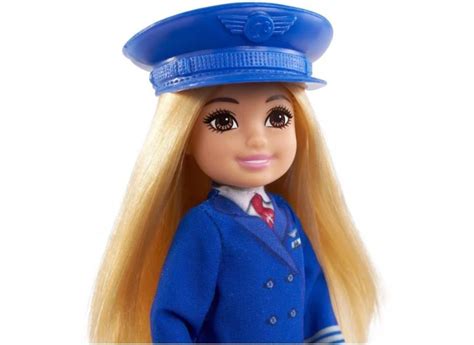 Boneca Barbie Chelsea Profissoes Pilota Mattel o Melhor Preço é