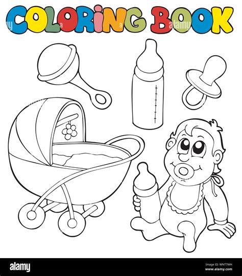 Coloring book baby collection Stock Vector Image & Art - Alamy