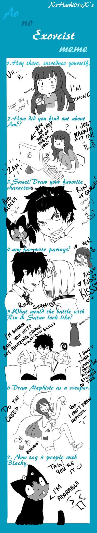 Ao No Exorcist Meme by Simona018 on DeviantArt