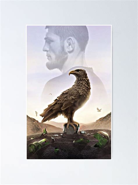 Khabib Nurmagomedov The Eagle Poster For Sale By Planetmma Redbubble