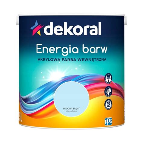 Farba Dekoral Energia barw Lodowy Błękit 2 5 l 12895882770