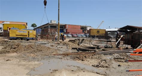 Rossi y Díaz recorrieron las obras de construcción del viaducto en