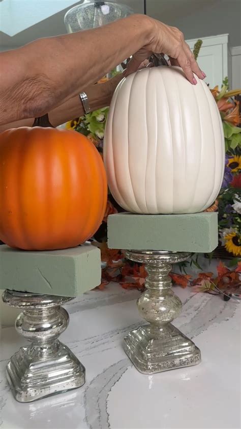 Fall Decor Hack Using Candlesticks Interior Design Fall Decor