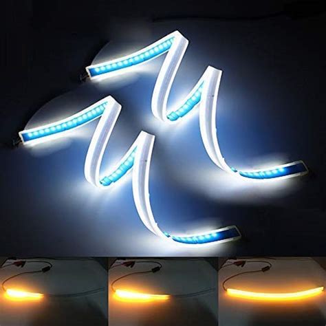 Automotive Led Strips Flexible Dual Color Led Headlight Surface Strip