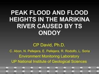 Ondoy Flood Survey Inq | PPT