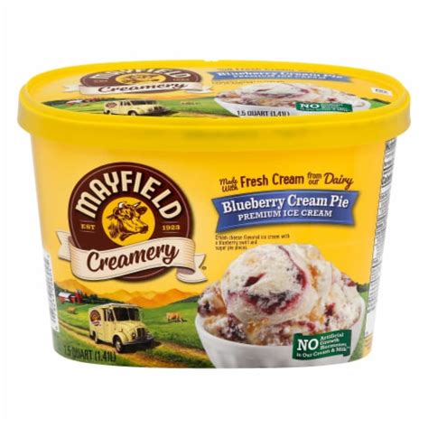 Mayfield Blueberry Cream Pie Ice Cream Fl Oz Kroger