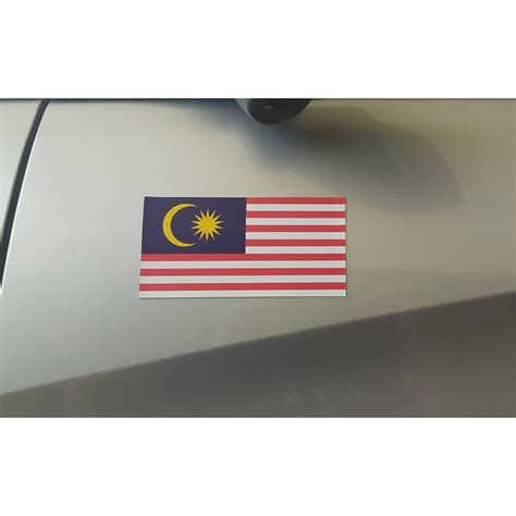 Emagz Bendera Malaysia Palestine Magnet Kereta Car Sticker Magnet