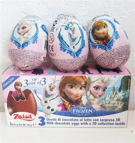 In USA Disney Frozen Chocolate Surprise Eggs 3 Per Box Frozen