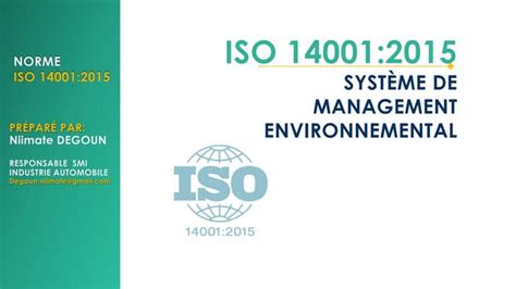 Formation Iso14001 2015 Ppt