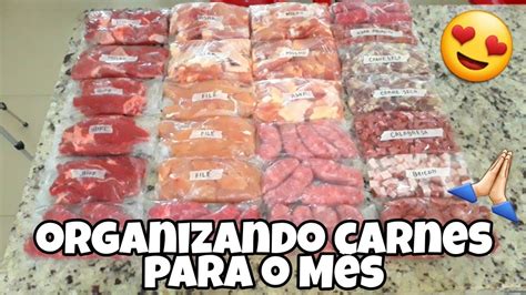 Organizando Carnes para o Mês Todo YouTube