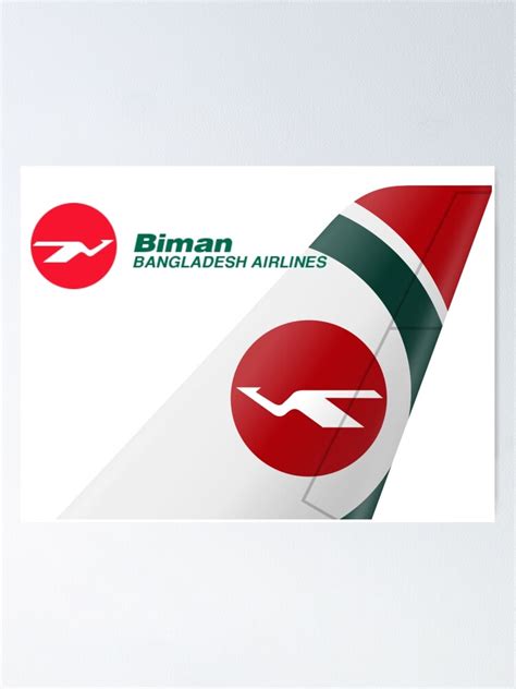 "Biman Bangladesh Airlines Logo" Poster for Sale by NewSpirit333 ...