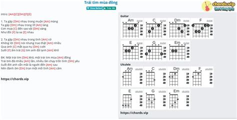 Chord Trái Tim Mùa đông Trúc Hồ Tab Song Lyric Sheet Guitar Ukulele Chords Vip