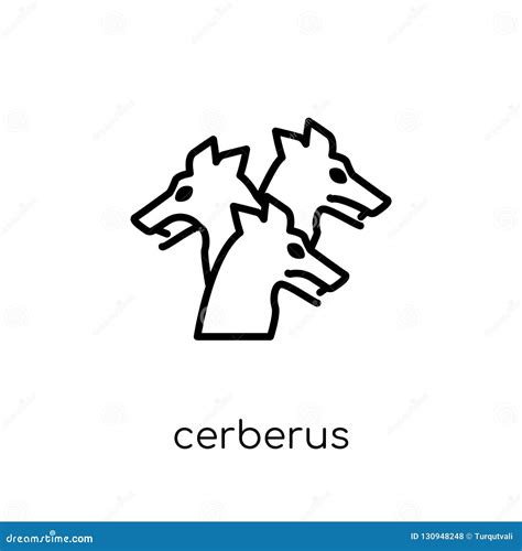 Cerberus Icon Trendy Flat Vector Cerberus Icon On White Background