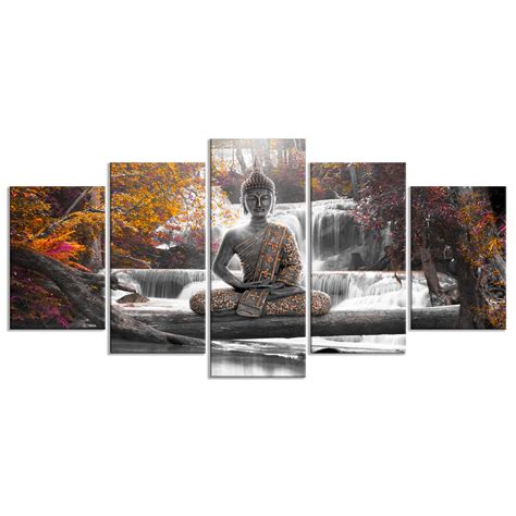 Natur Buddha Asia Orient Vlies Leinwand Deko Bilder Wandbilder Xxl