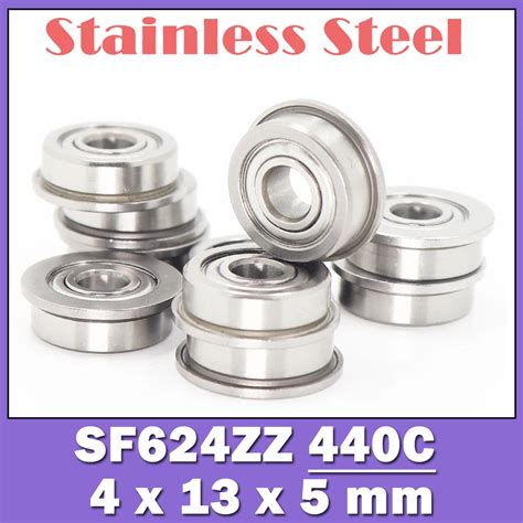 Sf Zz Flange Bearing Mm Pcs Double Shielded Stainless