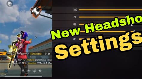 Free Fire Headshot Hack Free Fire New Headshot Setting How To