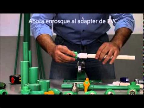 Como adaptar una tubería de PVC a una de Termofusión HIDROMATERIALES