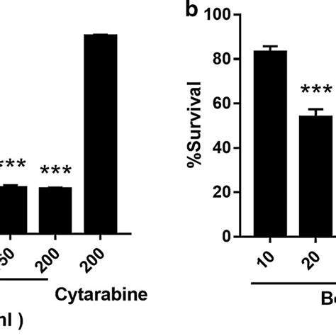 Effect Of A Series Of Berberine And Cytarabine Solutions On The MV4 11