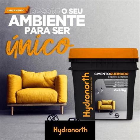 Efeito Cimento Queimado Parede 5kg Fosco Floresta Negra Hydronorth