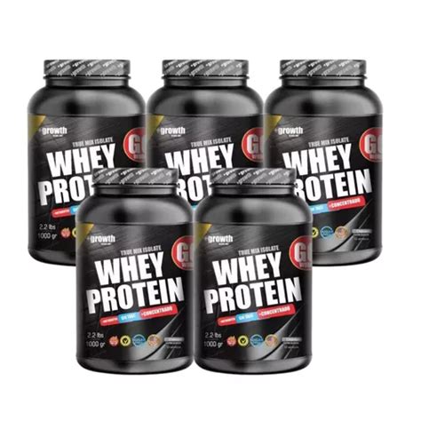 Suplemento En Polvo Growth Whey Protein Sabor Chocolate En Pote De