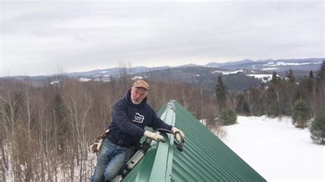 Home Made Roof Ladder Hook For Metal Roofing Youtube