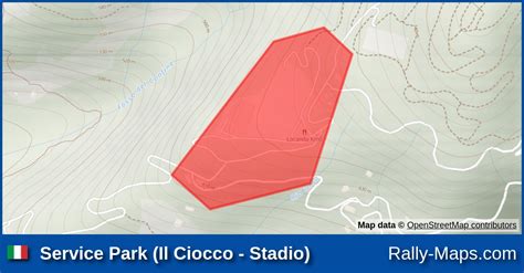 Service Park Il Ciocco Stadio Stage Map Rally Il Ciocco E Valle