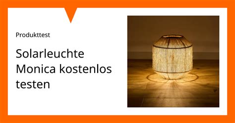 Solarleuchte Monica Kostenlos Testen Produkttester Gesucht Migros