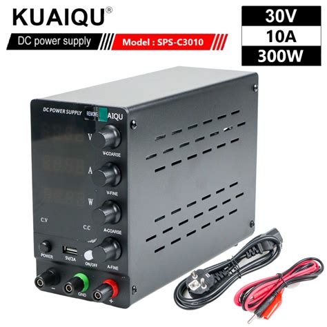 Jual Kuaiqu Adjustable Dc Power Supply V A Sps C Black