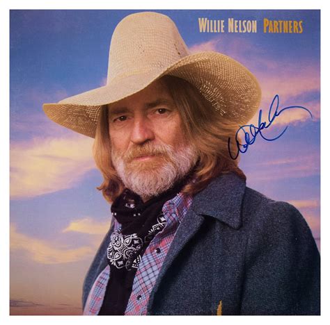 Willie Nelson - Partners, rock star gallery, signed albumsROCK STAR gallery