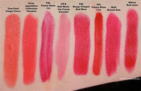 2013 Favorite Spring Bright Lipstick Swatches Spring Lipstick