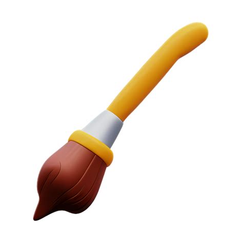 Paint Brush 3d Rendering Icon Illustration 28601747 Png