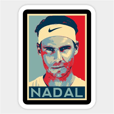 Rafael Nadal New Sticker Sticker Design Merchandise Male Sketch