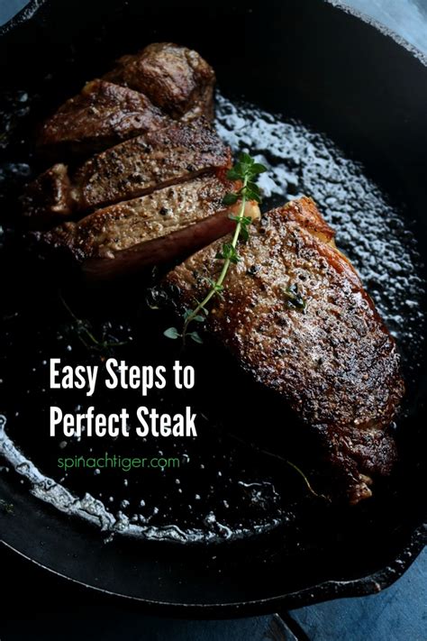 Perfect New York Strip Steak Recipe Pan Fried Oven Roasted