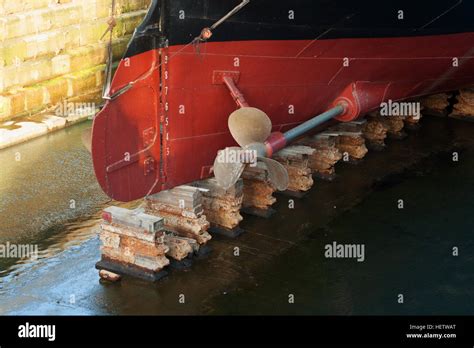 Propellers and hull of S S Nomadic, tender to the Titanic lying in ...