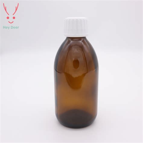 Pp Mm Screw Finish Amber Glass Syrup Bottle Vairous Sizes Amber