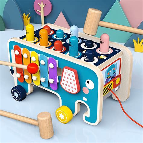 Personalized Wooden Elephant Xylophone Montessori Toys - Etsy