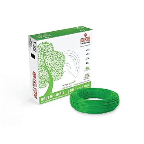 Green Polycab House Wires Roll Length M Wire Size Sqmm At Rs