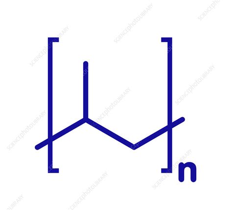 Polypropylene plastic chemical structure, illustration - Stock Image - F027/9204 - Science Photo ...