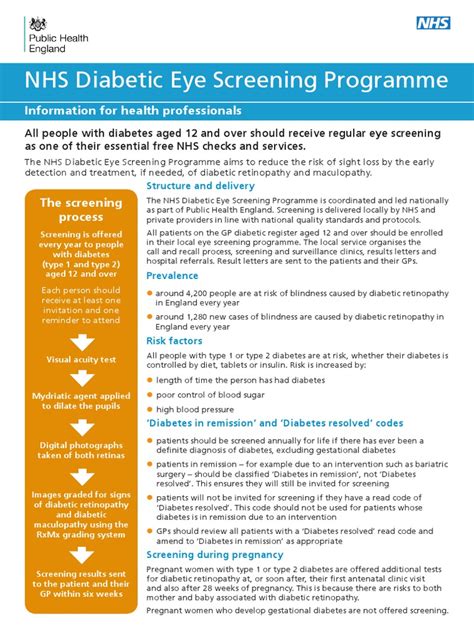 Retinal Screening Pdf Diabetes Screening Medicine